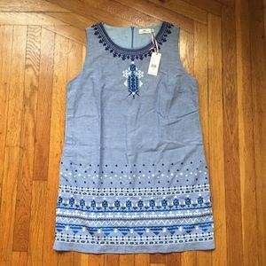NWT Vineyard Vines Embroidered Oxford Dress 16